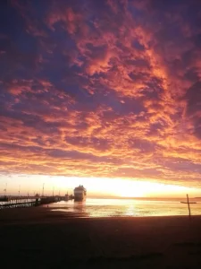 Amanecer en la playa