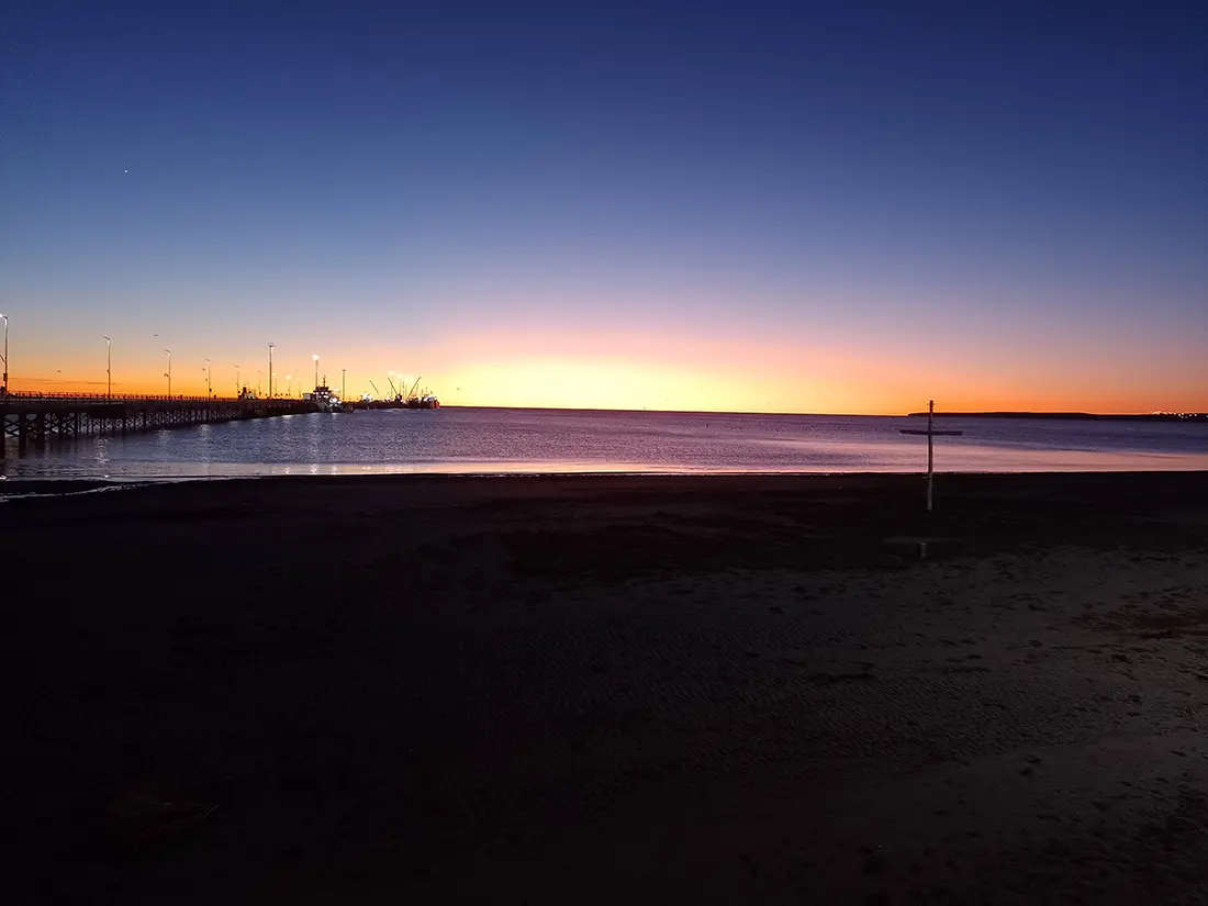 Amanecer en la playa